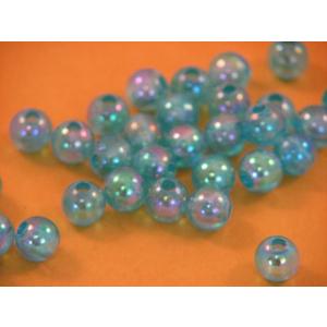 プラスチックビーズ 8mm/ブルー 約１００個