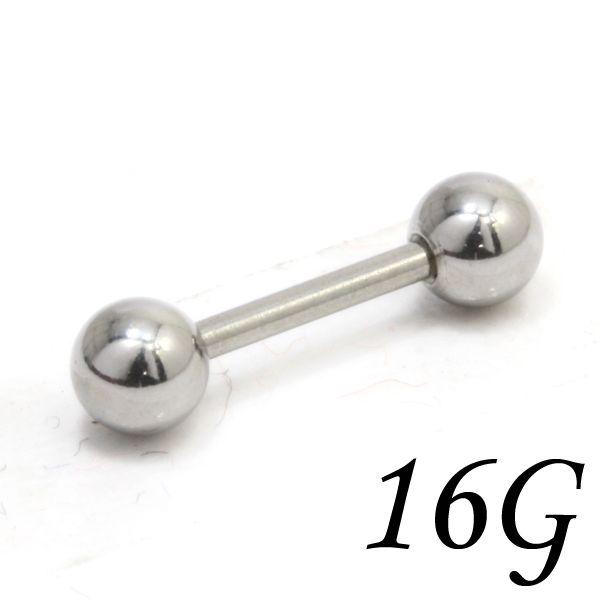 ボディピアス ストレートバーベル ステンレス 16ゲージ 8