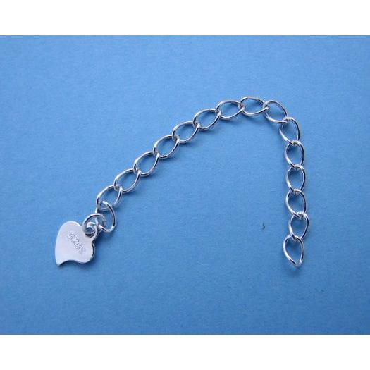 シルバー925 アジャスター　チェーン　全長約5.5cm sv-03　ネックレス　金具 パーツ 手作...