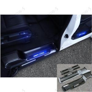 青色 ブルー LED 発光タイプ【ホンダ オデッセイ HONDA ODYSSEY RC1 RC2 RC4】専用 スカッフプレート ステップ ガード 保護 4P｜starshopstore