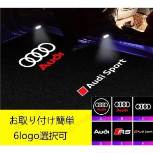 アウディAudi ハイビジョン LED ドアプロジェクター 純正交換タイプ ドアエントリーライト A1 A3 A4/S4 A5/S5 A6/S6 A7 A8 S/RS Q2 Q3 Q5 Q7 TT 左右2個セット｜starshopstore