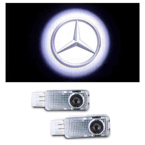 Mercedes Benzロゴ カーテシランプ LED 純正交換タイプ W203 W208 W209...