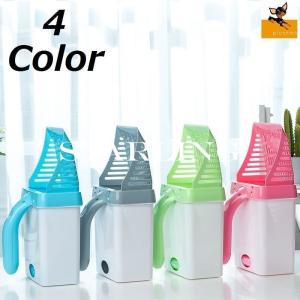 トイレスコップ サンドスコップ 猫砂スコップ ゴミ箱一体型