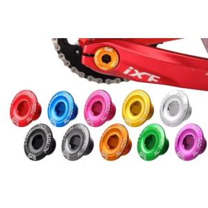 処分 Muqzi M15 MTB、BMX、ロードバイク クランクアーム ネジアルミ軸 固定ボルト レッド 1228 ゆうメール可