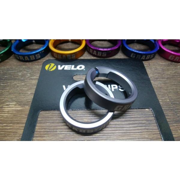 処分 velo color ring グリップ改造 超軽量 鮮やかなアルマイト加工 取付かんたん 2...