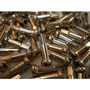 在庫限り カラー　ニップル　ホシ製　♯14×16mm　銀ロング　1個の値段です ゆうメール可