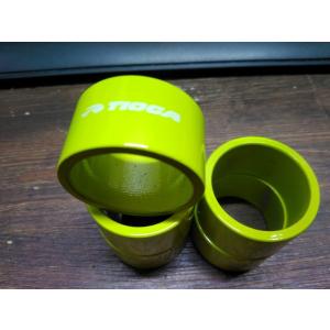 在庫処分 タイオガ アルミ ステムスペーサー 1.1/8″ 一枚の値段です レモングリーン 20mm 02104