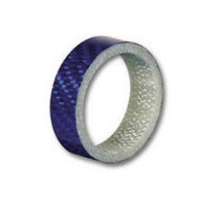 処分 トーケン TKC3515 カーボンスペーサー ブルー色 15mm 1‐1／8” ゆうメール可