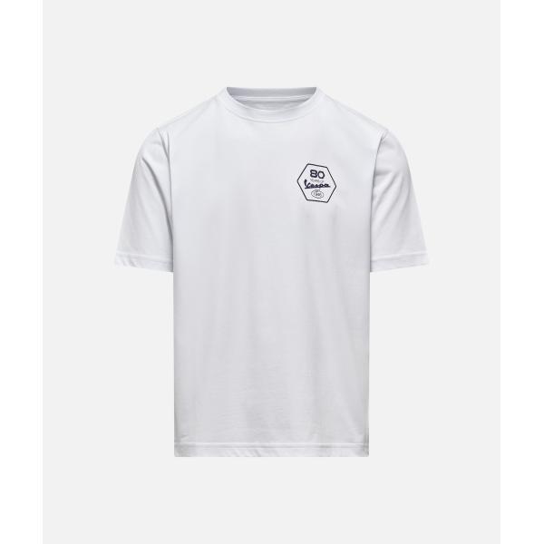 Vespa 80th Anniversary Tシャツ(ホワイト)