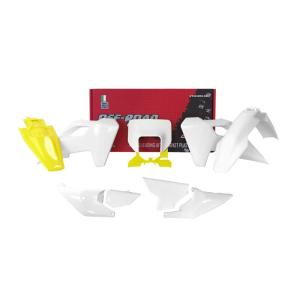 HUSQVARNA TE/FE (2024~) RTECHプラスチック外装6点セット　ホワイト・イエ...