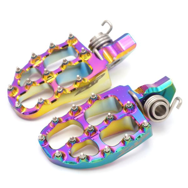 HUSQVARNA KTM ZAPTECHNIX アルミビレットワイドステップE-PEGレインボー