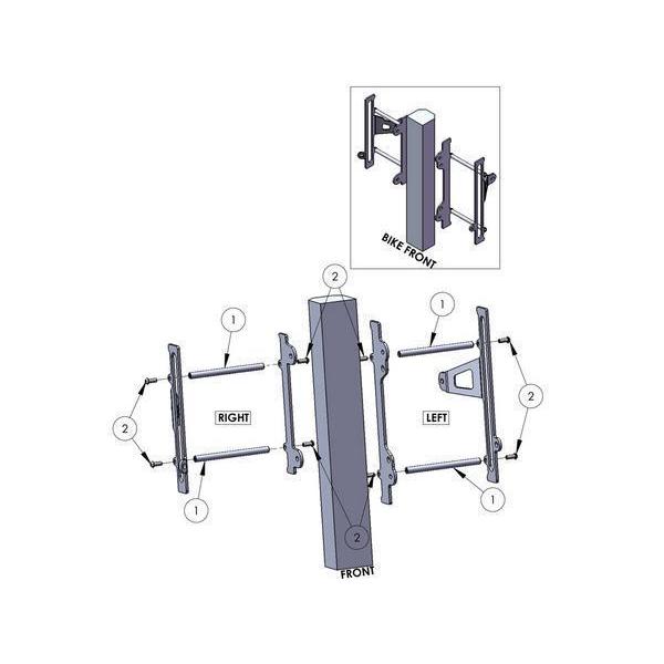 ZAPTECHNIX KAWASAKI KX250F 17-20ラジエーターガード