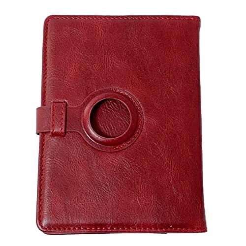 パスポートケース パスポートカバー パスポート入れ 安全 エアタグホルダー付き 手帳型 薄型 軽量 ...