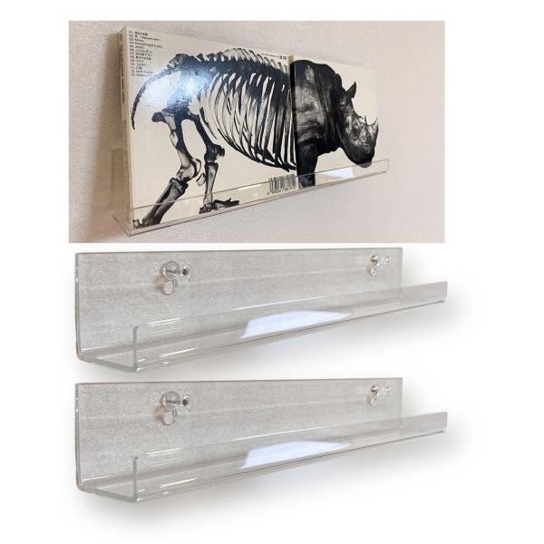 アクリル 棚 ディスプレイ 台 台座 透明 壁掛け棚 ウォールディスプレイ アクリルスタンド 展示 ...