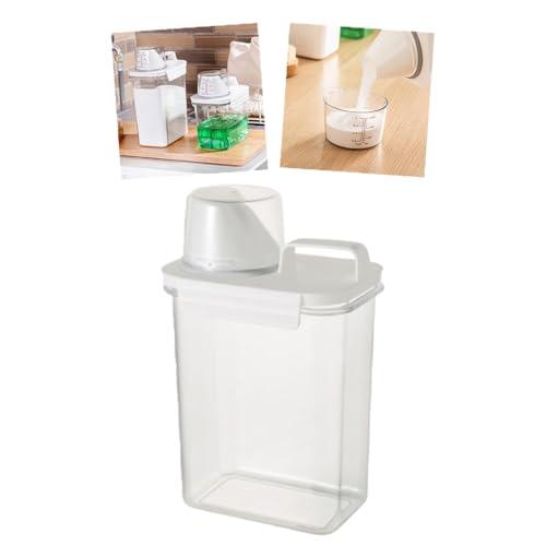 詰め替え用 ランドリーボトル 洗濯ビーズ 詰め替え 収納ケース メモリ付き 蓋つきプラスチック収納 ...