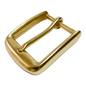 真鍮 レザーベルト用バックル（ソリッド）ベルト幅40mm：ブラス