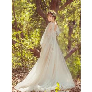 ウエディングドレス 安い ホワイト ドレス レース