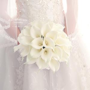 ウエディングブーケ 安い 結婚式 花嫁 造花 花束 ローズ