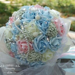 ウエディングブーケ 安い 結婚式 4点セット ローズ