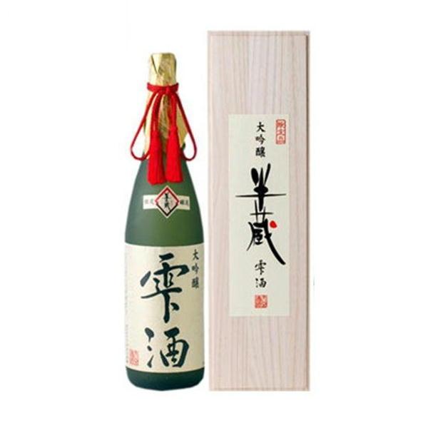 母の日 御彼岸 ギフト 日本酒 半蔵 大吟醸 雫酒 木箱入 1800ml 御祝 御礼 内祝 御供 お...