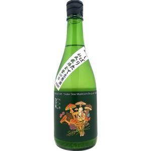 父の日 お中元 ギフト日本酒 諏訪泉 純米吟醸 杉の雫 Vintage2018 きのこブーケラベルしぼりたて生原酒 720ml｜stary