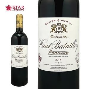 ホワイトデー 新生活 ワイン シャトー オー バタイエ 2014 Ch.Haut Bataillay 赤ワイン 750ml｜stary
