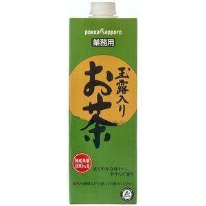 父の日 お中元 サッポロ 業務用 玉露入りお茶 1000mlパック ×6本　送料無料