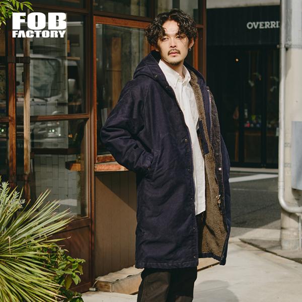 エフオービーファクトリー FOB FACTORY モールスキン フードコート メンズ ジャケット ア...