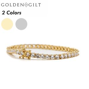 Golden Gilt ゴールデンギルト テニスチェーン ブレスレット Tennis Bracelet　メンズ アクセサリー｜state