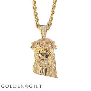 ネックレス Golden Gilt ゴールデンギルト ジーザスモチーフ ゴールド / XL Jesus Piece w/ Rope Necklace 送料無料｜state