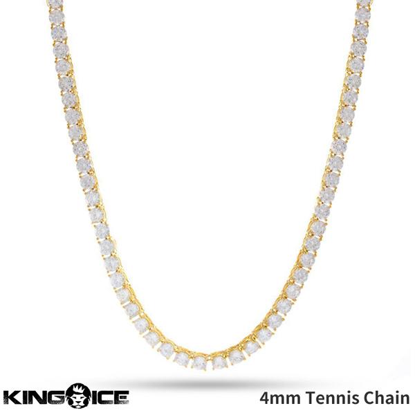 4mm幅 テニスチェーン ネックレス キングアイス King Ice メンズ レディース 男性 女性...