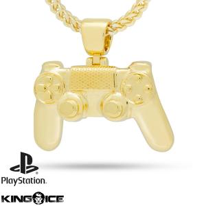 ゴールドネックレス キングアイス King Ice プレイステーション PlayStation / The Gold Classic Controller Necklace｜state