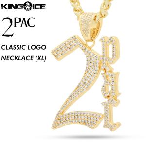 ネックレス キングアイス King Ice 2PAC トゥーパック ゴールド アクセサリー ペンダント 2PAC CLASSIC NECKLACE (XL)｜state