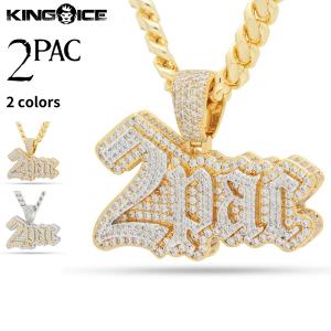 ネックレス キングアイス King Ice 2PAC トゥーパック アクセサリー ペンダント 2PAC LOGO NECKLACE｜state