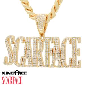 ネックレス キングアイス King Ice Scarface スカーフェイス ゴールド アクセサリー ペンダント Scarface Logo Necklace｜state