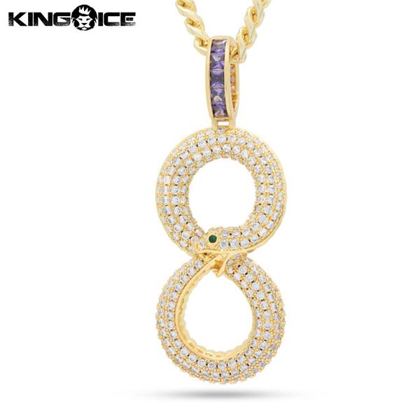 ネックレス King Ice キングアイス ブラックマンバ メンズ 男性 アクセサリー チェーン B...