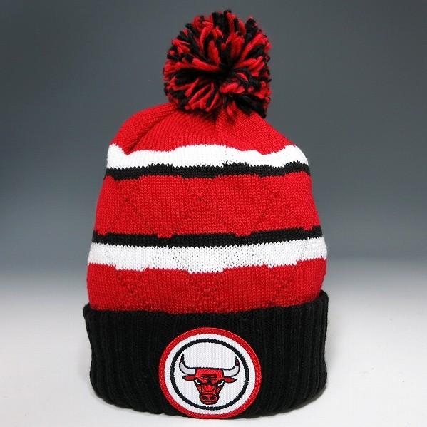 SALE / ミッチェルアンドネス ボンボンニットキャップ シカゴ・ブルズ レッド / Quilte...
