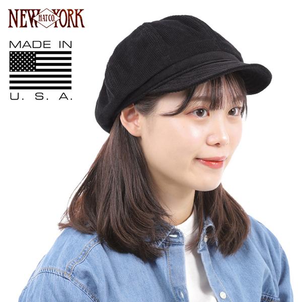 ニューヨークハット NEW YORK HAT キャスケット コーデュロイ ブラック Corduroy...