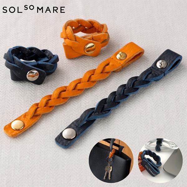 日本製 レザー コード ケーブルバンド 本革 SOLSOMARE ソルソマーレ リーヴァ Riva ...