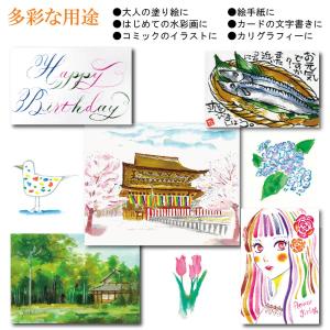 水彩毛筆「彩」桃色 CA200-13 カラー筆...の詳細画像5