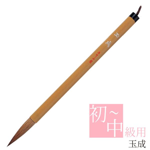 あかしや 書道用筆 玉成 PL-71 太筆 毛筆 奈良筆 習字用 授業用 教室 小学生 中学生 半紙...