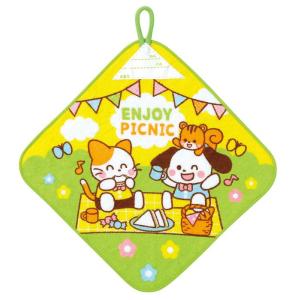 ループ付タオル 小 ピクニック 18133 タオル ループ付きタオル用タオル アウトドアタオル ハンカチタオル 携帯タオル 吸水タオル 速乾タオル