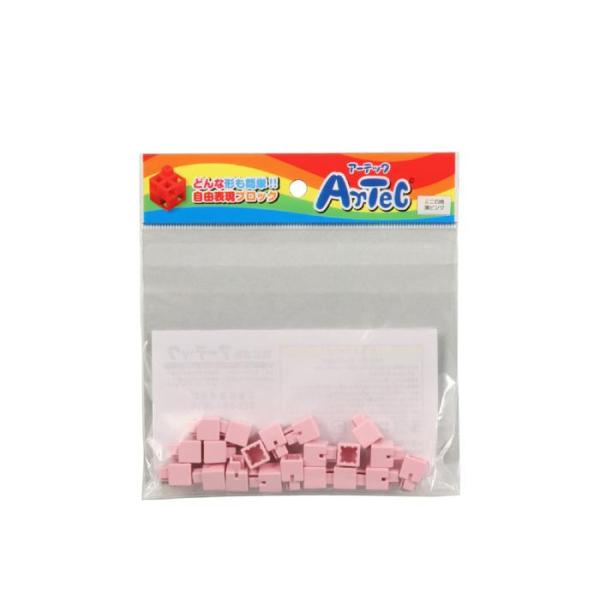 Artecブロック ミニ四角 20P 薄ピンク 77821 ミニブロック ピンク 20ピース 玩具 ...