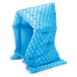 ナカバヤシ 防災ずきん／チェック／ブルー BZ-102B