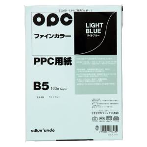 文運堂ファインカラーＰＰＣ　Ｂ５　１００枚入カラー323 ライトブルー｜stationery-goods2