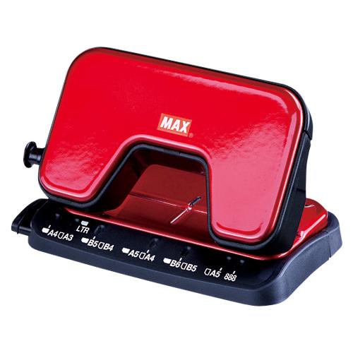 マックス 軽あけパンチ　ＳＣＯＯＶＡ　レッド DP-15T/R