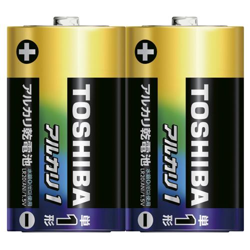 東芝アルカリ乾電池　アルカリ１LR20AN 2KP