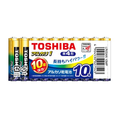 東芝アルカリ乾電池　アルカリ１LR03AN 10MP