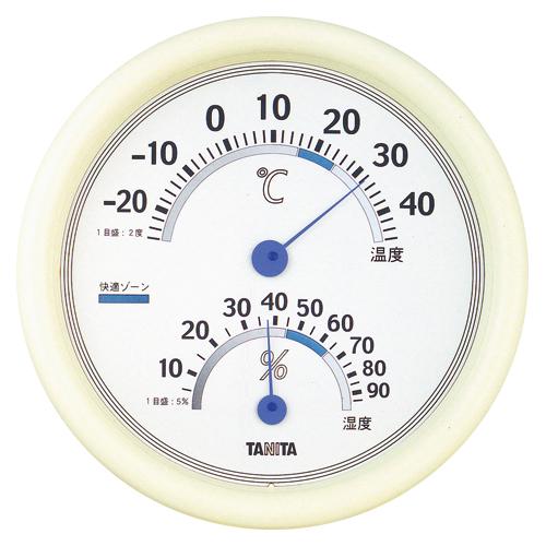 タニタアナログ温湿度計　ＴＴ５１３　ホワイトTT-513-WH