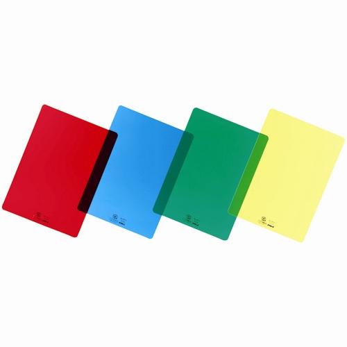 共栄プラスチック Ｂ５判　色透明下敷　レッド NO.8712-R